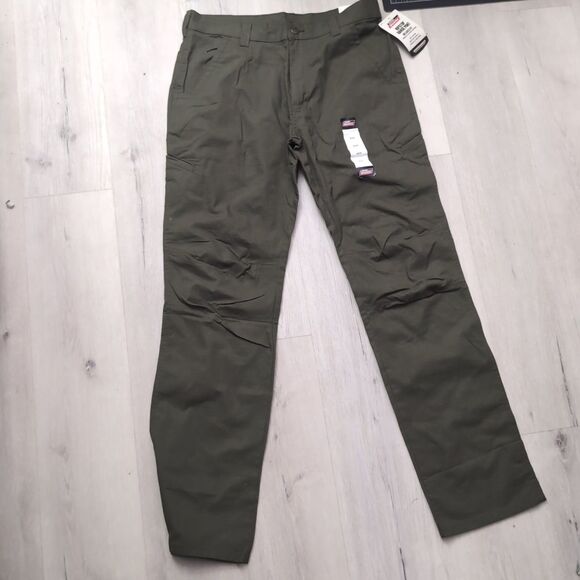NWT Dickies Pants Mens 34 Green Flex Ripstop Range Pants Dikies Relaxed Fit - Picture 1 of 4